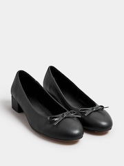 Long Tall Sally Black Heeled Ballet shoes - Image 3 of 5