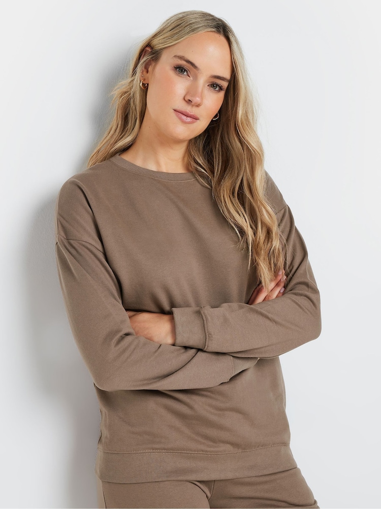 Long Tall Sally Natural Crew Neck Sweatshirt - Image 1 of 5