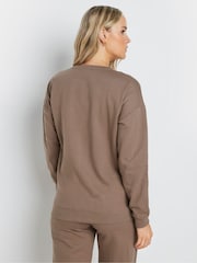 Long Tall Sally Natural Crew Neck Sweatshirt - Image 3 of 5