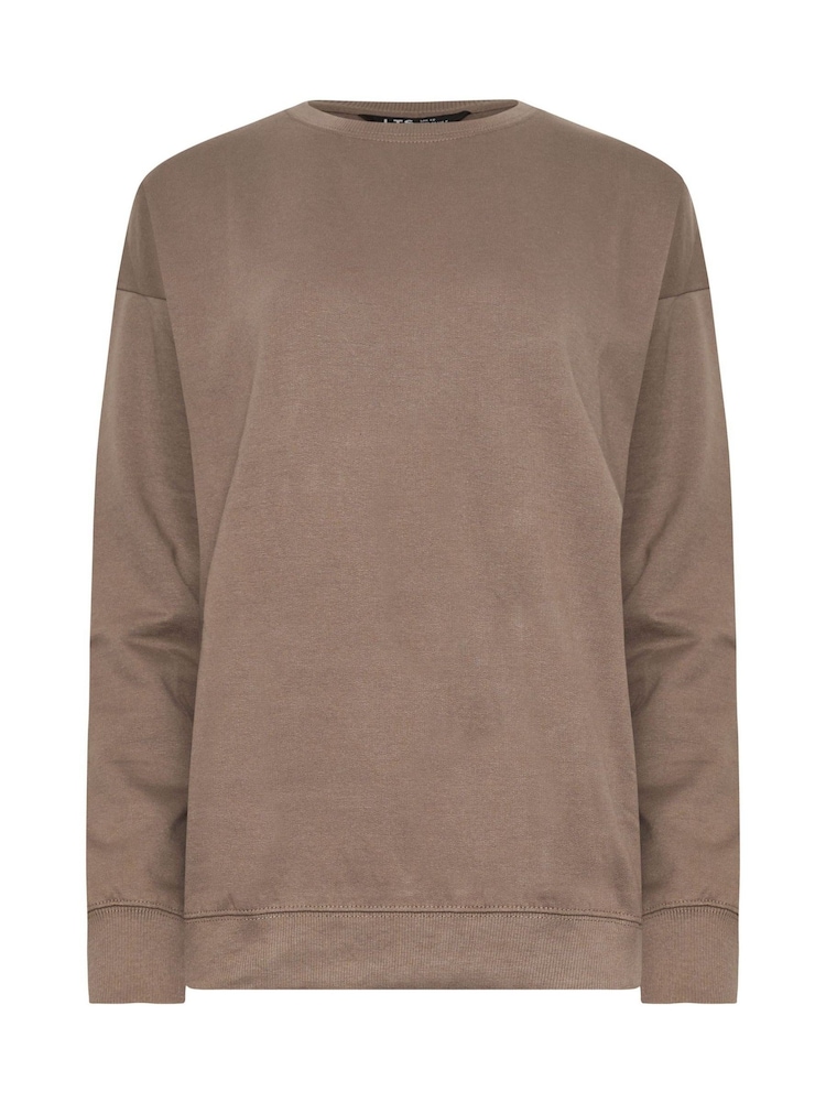 Long Tall Sally Natural Crew Neck Sweatshirt - Image 5 of 5 Long Tall Sally Natural Crew Neck Sweatshirt - Image 5 of 5
