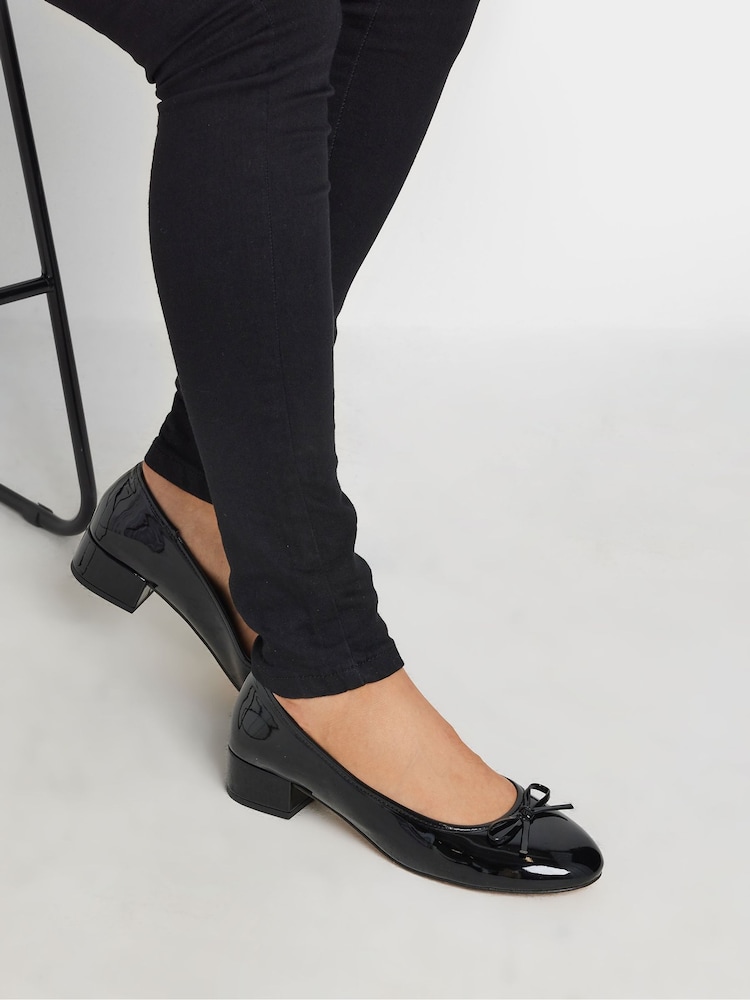 Long Tall Sally Heeled Ballet Patent shoes - Imagen 1 de 5