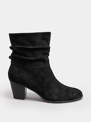 Long Tall Sally Black Western Ankle Boots - Image 2 of 5