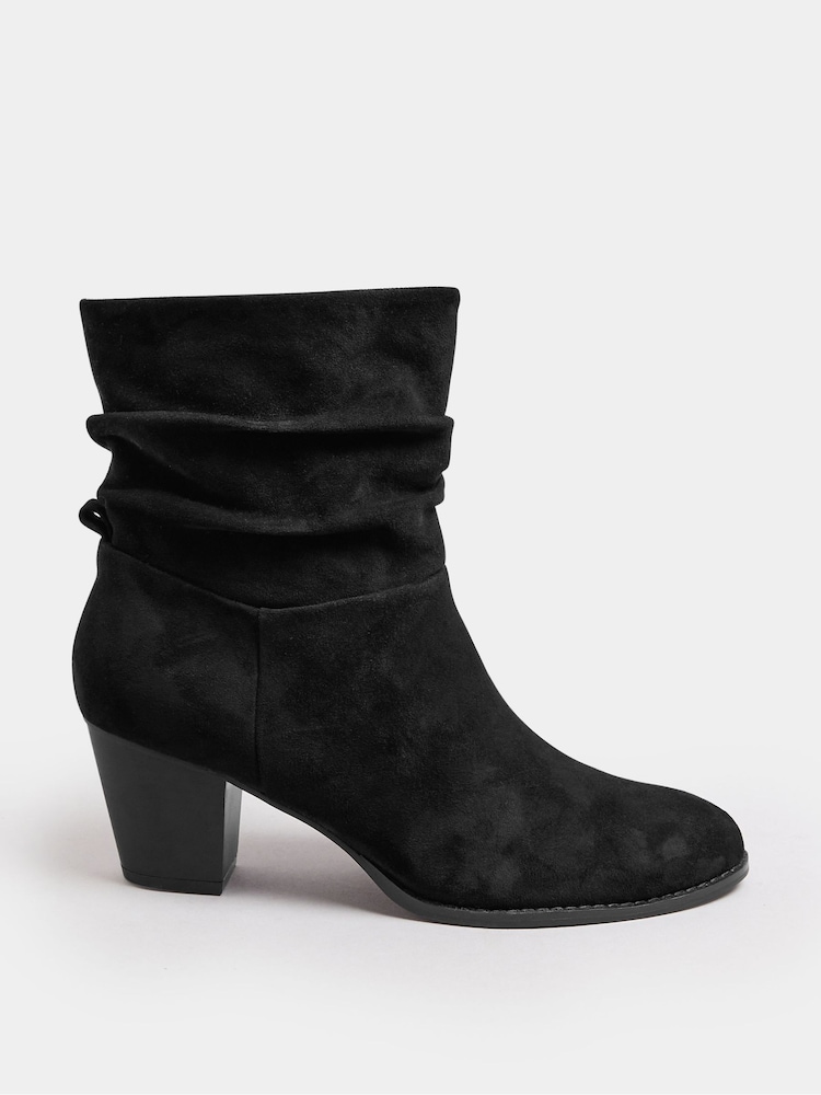Long Tall Sally Black Western Ankle Boots - Image 2 of 5