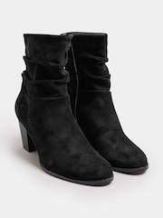 Long Tall Sally Black Western Ankle Boots - Image 3 of 5