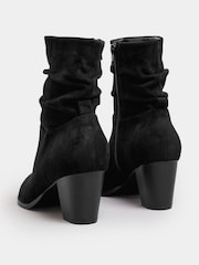 Long Tall Sally Black Western Ankle Boots - Image 4 of 5