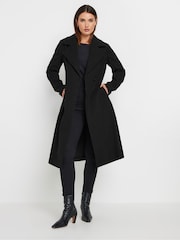 Long Tall Sally Black Wrap Coat - Image 2 of 5
