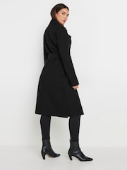 Long Tall Sally Black Wrap Coat - Image 3 of 5