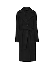 Long Tall Sally Black Wrap Coat - Image 5 of 5