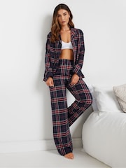 بنطلون بيجامة رياضي بنمط مربعات قطن 100% من Long Tall Sally - صورة 3 من 6