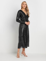 Long Tall Sally Black Sequin Dress - Image 5 of 6