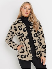 Long Tall Sally Imprimé léopard Borg Teddy Veste polaire - Image 1 de 6