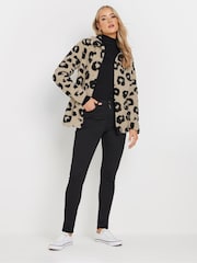 Long Tall Sally Imprimé léopard Borg Teddy Veste polaire - Image 2 de 6