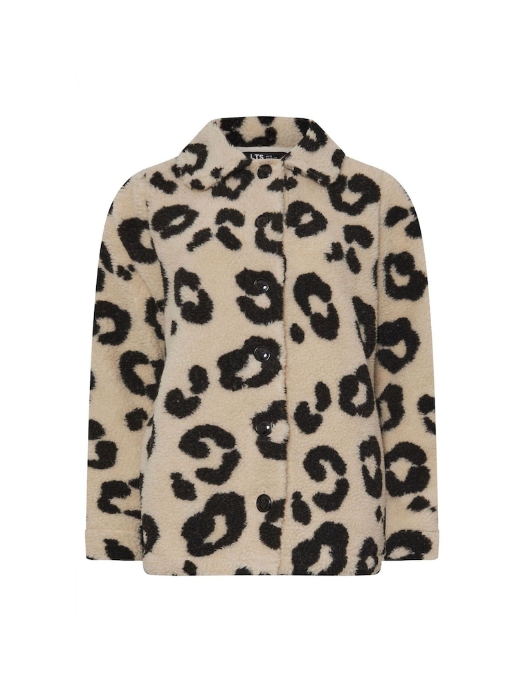 Long Tall Sally Imprimé léopard Borg Teddy Veste polaire - Image 6 de 6