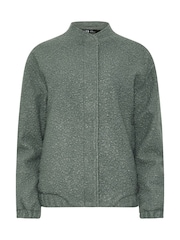 Long Tall Sally Green Cosy Bomber Jacket - Image 5 of 5