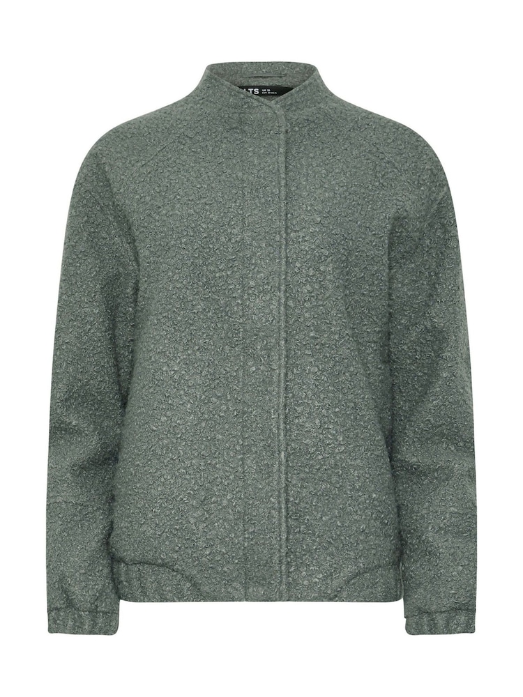 Long Tall Sally Green Cosy Bomber Jacket - Image 5 of 5