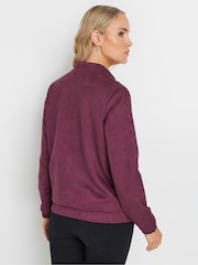Long Tall Sally Red Suedette Bomber Jacket - Image 3 of 6
