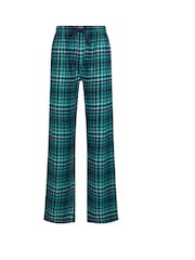 أزرق - بنطلون بيجامة رياضي بنمط مربعات من Long Tall Sally - صورة 5 من 5