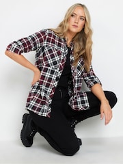 Long Tall Sally Red 100% Cotton Check Shirt - Image 1 of 6