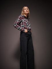 Long Tall Sally Red 100% Cotton Check Shirt - Image 5 of 6