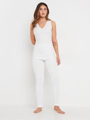 Long Tall Sally White Pointelle Thermal Vest - Image 2 of 5