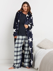 بنطلون بيجامة رياضي بنمط مربعات من Long Tall Sally - صورة 1 من 5