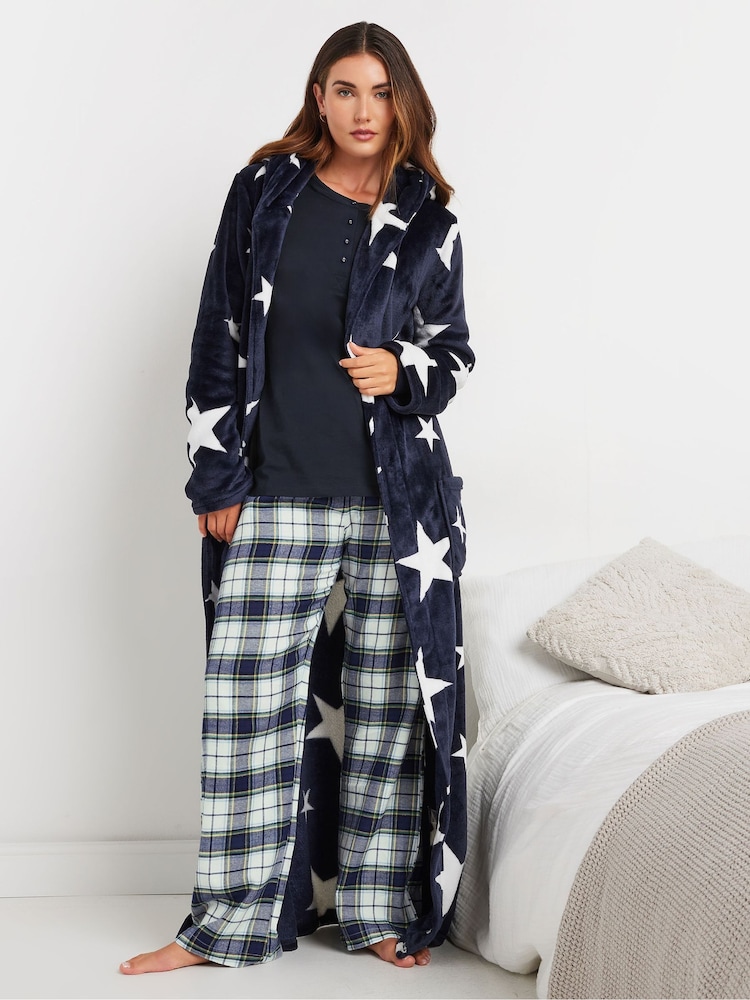بنطلون بيجامة رياضي بنمط مربعات من Long Tall Sally - صورة 1 من 5
