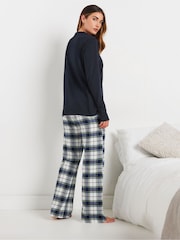 بنطلون بيجامة رياضي بنمط مربعات من Long Tall Sally - صورة 3 من 5