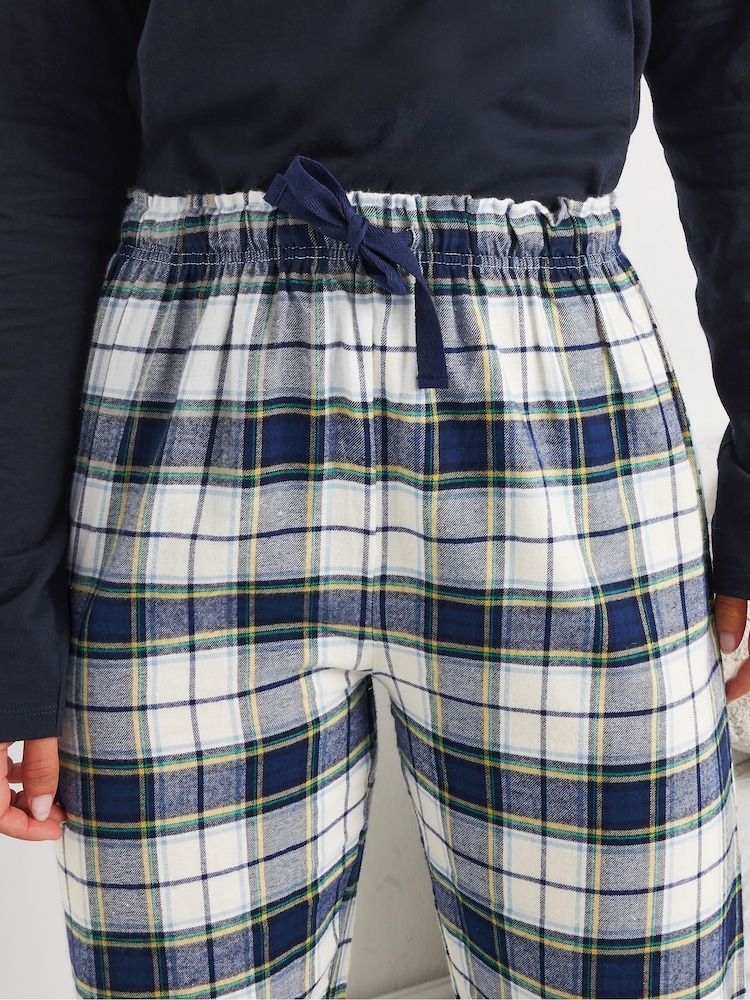 Long Tall Sally Kostkovaný vzor Pyžamo Joggers - Image 4 of 5
