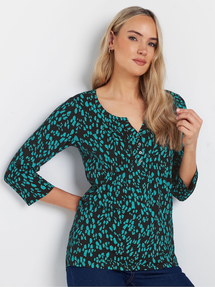 حزمة من 2 رداء علوي بفتحة رقبة بأزرار على الصدر وأكمام 3/4 وطيات صغيرة قطن 100% من Long Tall Sally - صورة 2 من 8 حزمة من 2 رداء علوي بفتحة رقبة بأزرار على الصدر وأكمام 3/4 وطيات صغيرة قطن 100% من Long Tall Sally - صورة 2 من 8