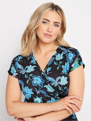 M&Co Flower Print Wrap Top - Imagem 4 de 5
