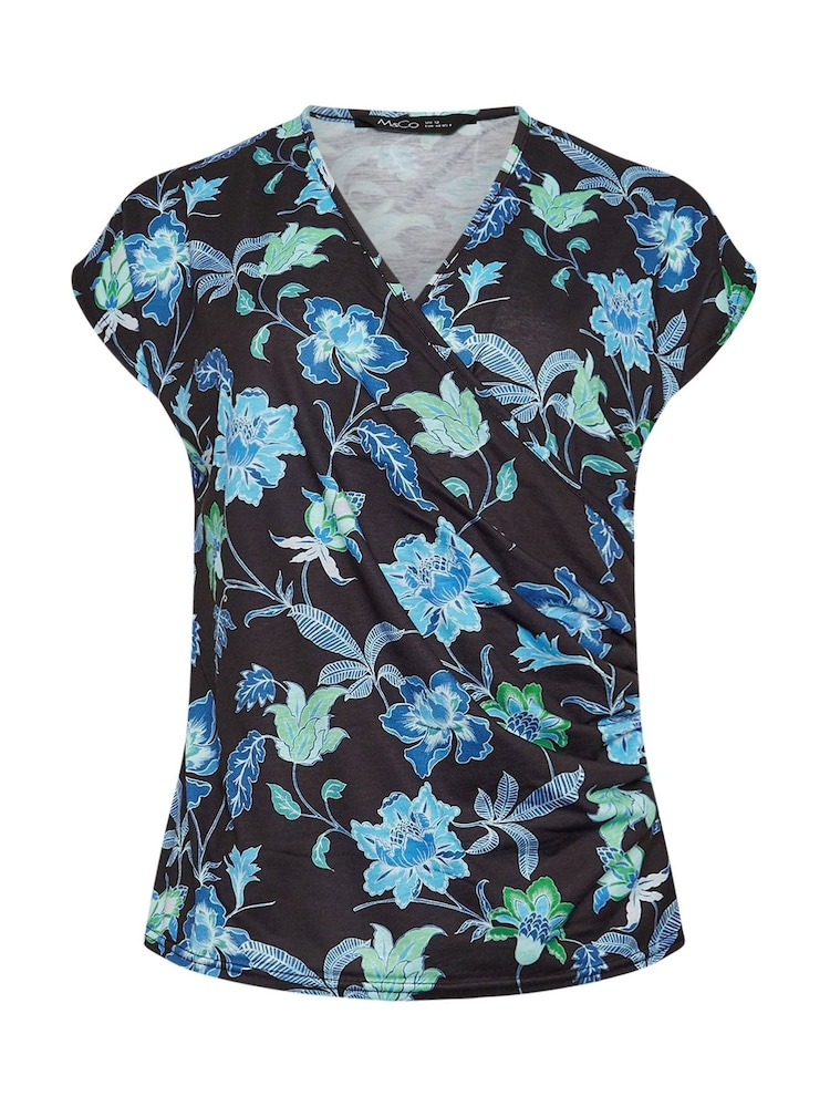 M&Co Flower Print Wrap Top - Imagem 5 de 5