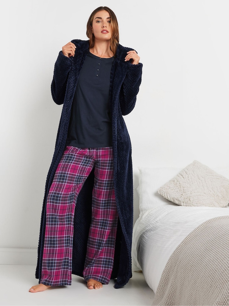 بنطلون بيجامة رياضي بنمط مربعات قطن 100% من Long Tall Sally - صورة 2 من 5