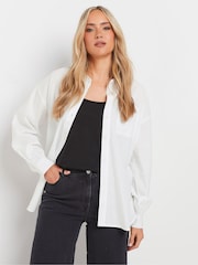 Long Tall Sally White Drop Shoulder 100% Cotton Shirt - Image 2 of 6