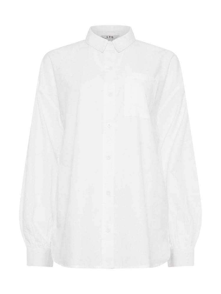 Long Tall Sally White Drop Shoulder 100% Cotton Shirt - Image 6 of 6