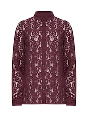 Long Tall Sally Red Lace Shirt - Image 5 of 5