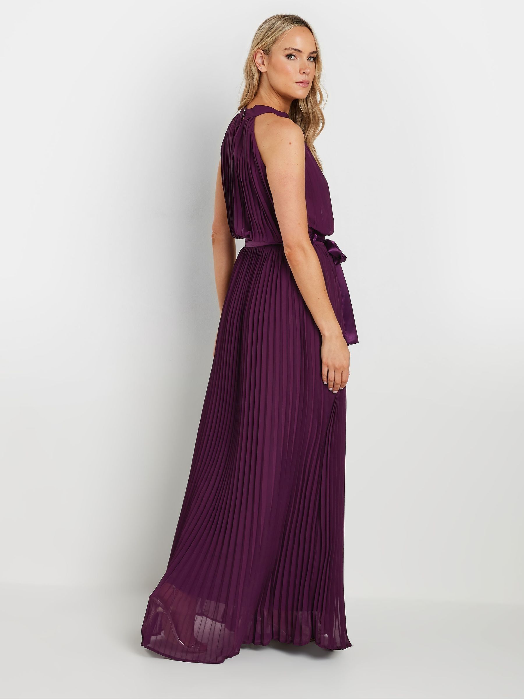 新品　maisoncelon pleated halter maxi dress Discount halter pleated waisted maxi dress Cheap Sale Black Friday