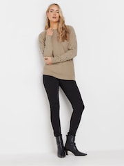 Long Tall Sally Natural Eyelet Batwing Jumper - Image 2 of 5