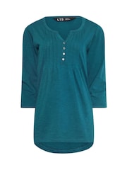 Long Tall Sally Pintuck Henley-Tops mit 3/4-Ärmeln, aus 100 % Baumwolle, Tops im 2er-Pack - Bild 8 von 8