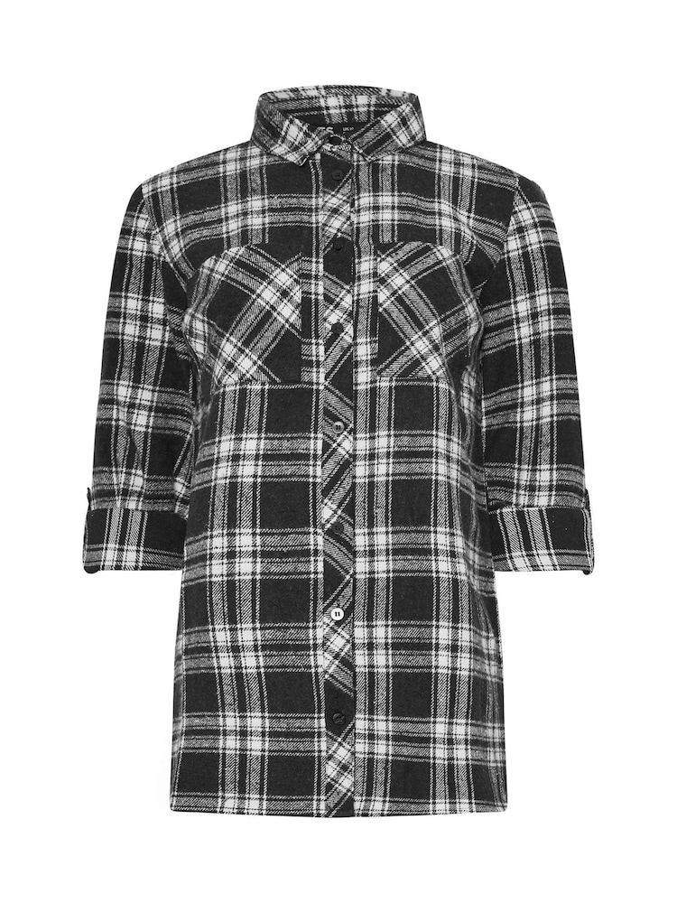 Schwarz - Long Tall Sally – kariertes Hemd aus 100 % Baumwolle - Bild 5 von 5 Schwarz - Long Tall Sally – kariertes Hemd aus 100 % Baumwolle - Bild 5 von 5
