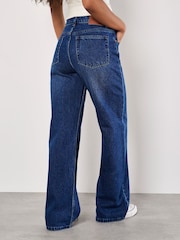 Apricot Blue Elisa 100% Cotton Wide Leg Jeans - Image 2 of 5