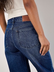 Apricot Blue Elisa 100% Cotton Wide Leg Jeans - Image 4 of 5
