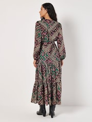 Apricot Green Flower Orchestra Gold Maxi Dress - Image 5 of 5