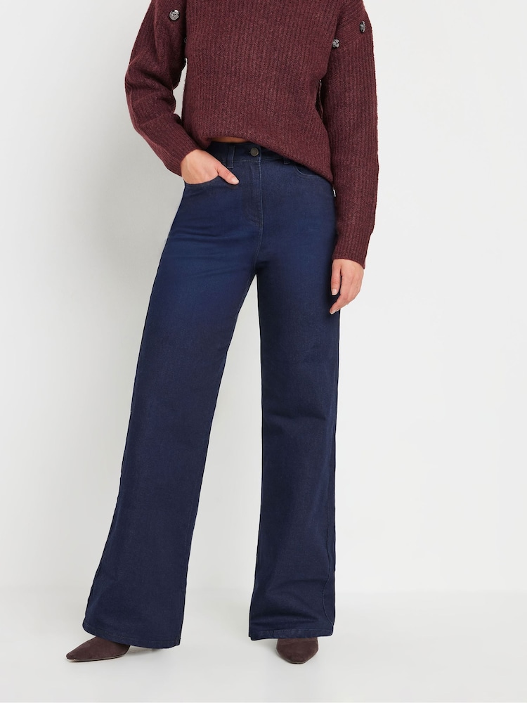 Long Tall Sally Blue Wide Leg Jeans - Image 2 of 5