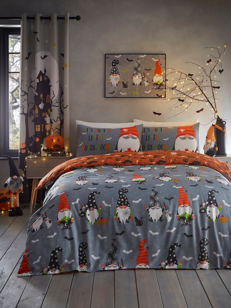 Bedlam Grey Scary Gonks Glow in the Dark Duvet Cover Set - Image 1 of 4