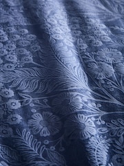 Appletree Navy Berkley Velvet Duvet Cover Set - Image 3 of 5