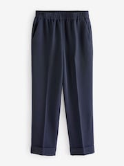 Hush Blue Slim Pull On Suit Trousers - Image 4 of 5