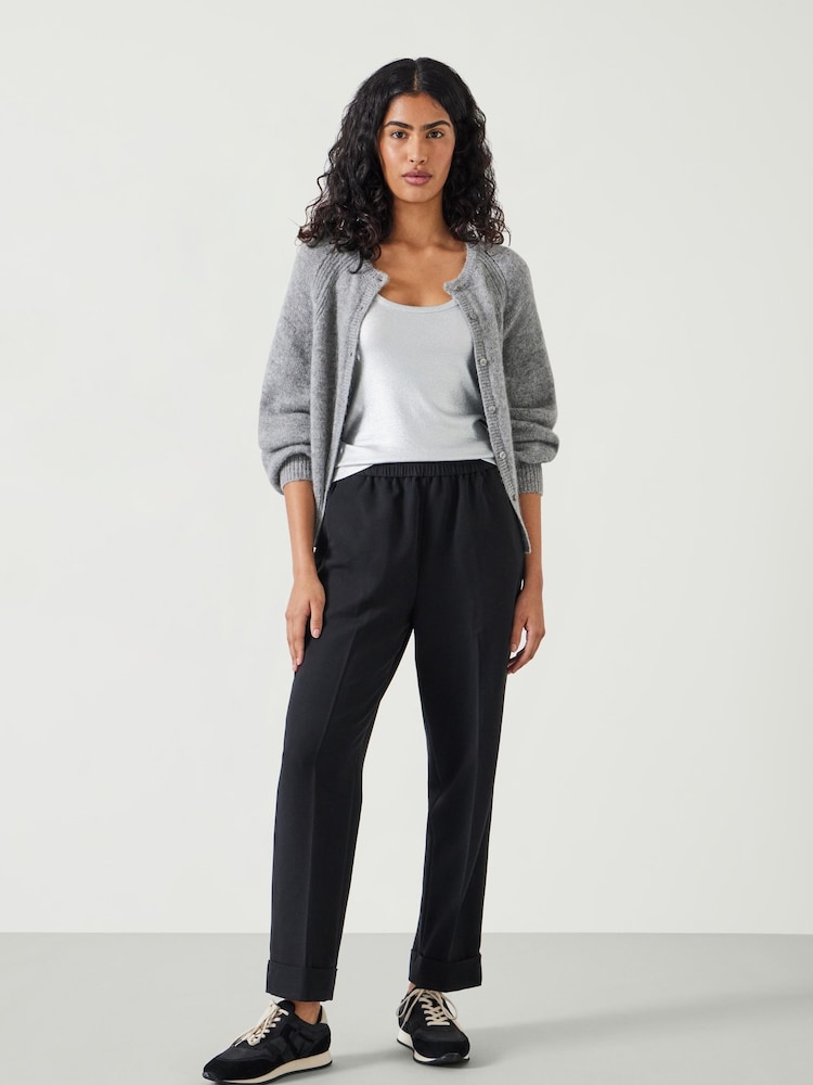 Hush Black Slim Pull On Suit Trousers - Image 1 of 4