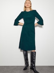 Monsoon Blue Sally Stretch Corduroy Dress - Image 1 of 5
