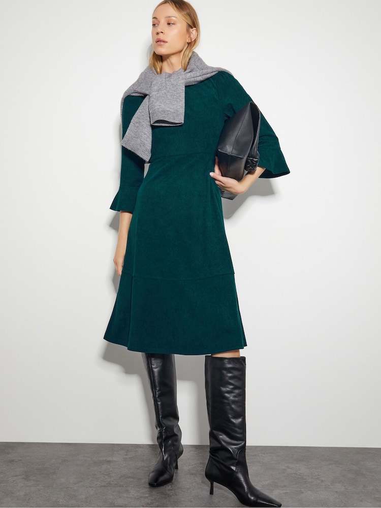Monsoon Blue Sally Stretch Corduroy Dress - Image 5 of 5