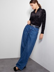 Monsoon Black Dee Devore Shirt - Image 2 of 4